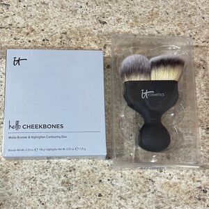 IT Cosmetics Hello Cheekbones Bronzer Highlighter Duo & Brush
